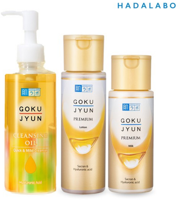 고쿠쥰 프리미엄 로션170ml+밀크140ml+오일클렌징200ml, 1개