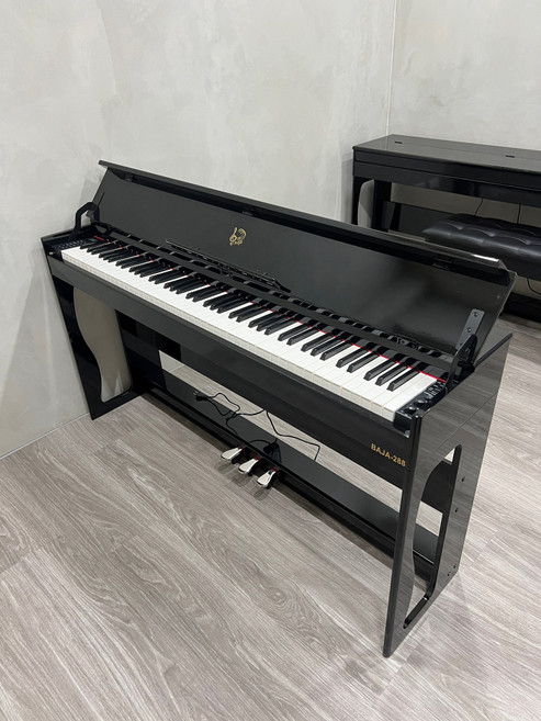 BAJA 88鍵電鋼琴 藍牙智能教學 真鋼琴觸感 音樂檢定比賽適用, 展示琴-黑色烤漆,無琴椅, 1個