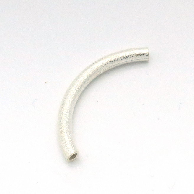 인디아실버 925 은 부자재 심플 3mm 파이프 L 펜던트 목걸이 DIY 재료