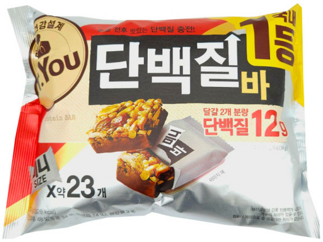 오리온 닥터유 단백질바 미니 (입), 23개, 324g