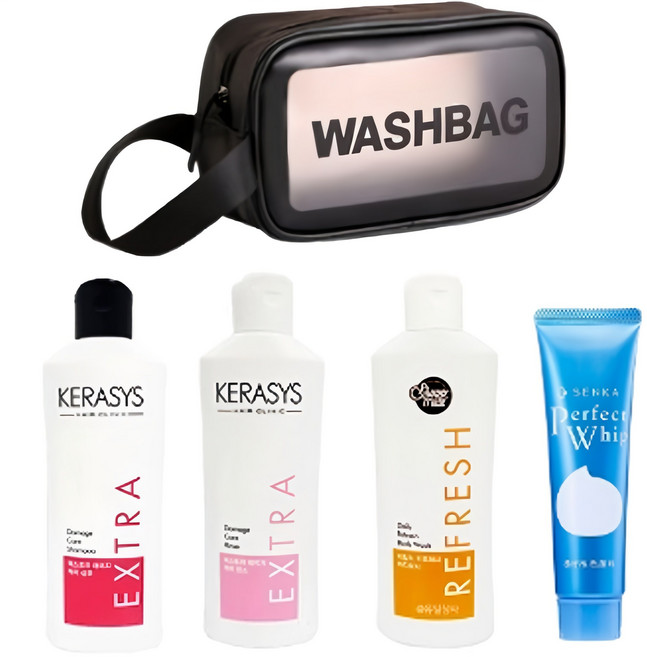 에이치앤테크 여행용 세면도구 5종 세트, 1세트