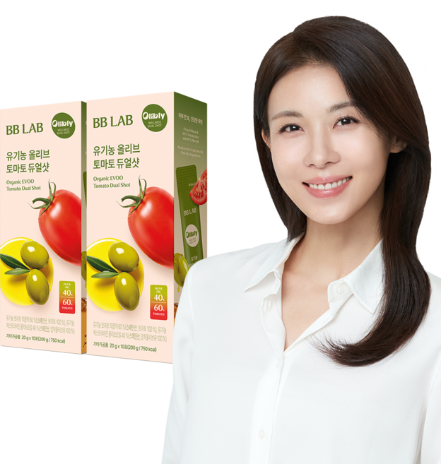 [무료배송/오늘출발] 뉴트리원 비비랩 유기농 올리브토마토 듀얼샷 10포 라이코펜 피쿠알 엑스트라버진 올리브오일 NFC 토마토 착즙액 올토샷 복합구성 세트, 200g, 2박스