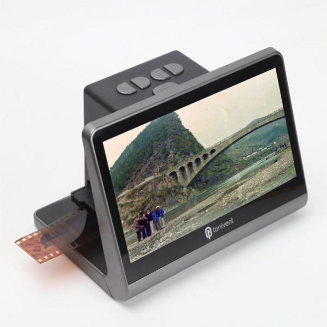 휴대용 네거티브 필름 스캐너 LCD 화면 사진 디지털 이미지 뷰어 16GB 메모리 내장 슬라이드 컨버터 7, TON172 Film scanner, 미국