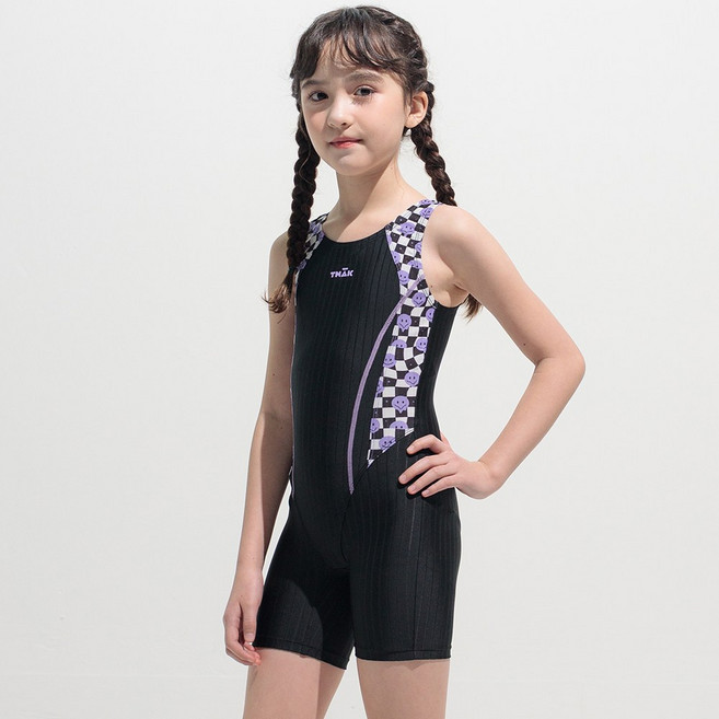티막 피트니스 3부 여아 실내수영복 GKF0551