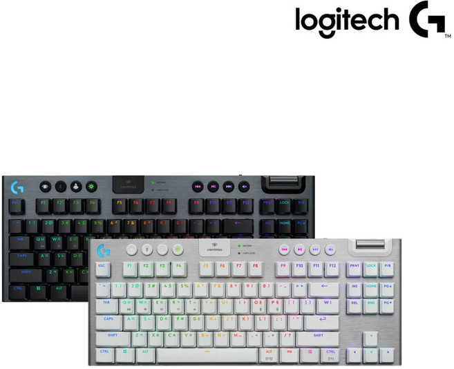 로지텍 G G915 X TKL LIGHTSPEED 키보드, 화이트, 920-012742, 갈축