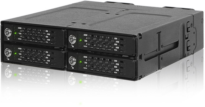 ICY DOCK MB720MK-B V3 4베이 M.2 NVMe PCIe 4.0 트라이 모드 호환 하드랙 정품, 1개