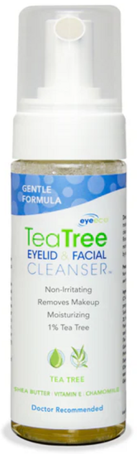 eyeeco 茶樹眼瞼臉部清潔慕斯, 1件, 單組, 50ml