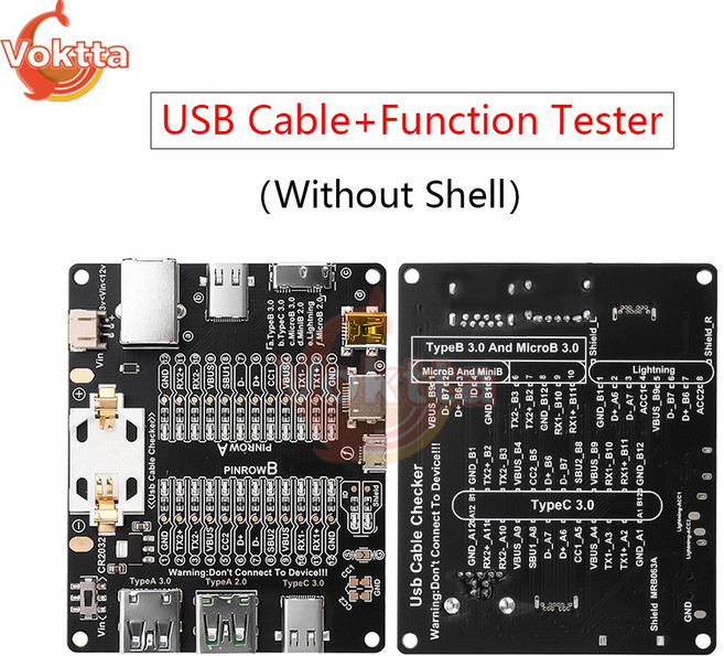 USB 케이블 데이터 라인 감지 테스트 스위칭 보드 타입 검사기 테스터 도구 단락 회로 오프, without shell