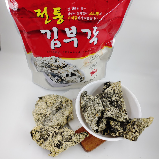 우진식품 옛전통의 바삭한 찹쌀 김부각, 1개