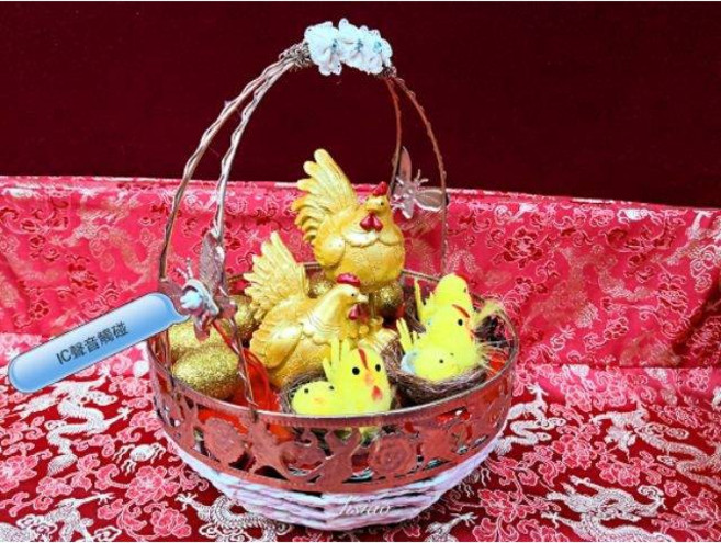 帶路雞 金雞 結婚入厝開工嫁妝用品 招財進寶, 1個, 一組