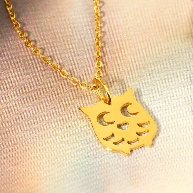 [골드팡] 24k 순금 행운부엉이 펜던트 여성용 데일리 깔끔 포인트 민자 캐릭터 행운템 수능 응원 여자친구 생일 럭셔리 소원부적 부모님 엄마 효도 선물 추천