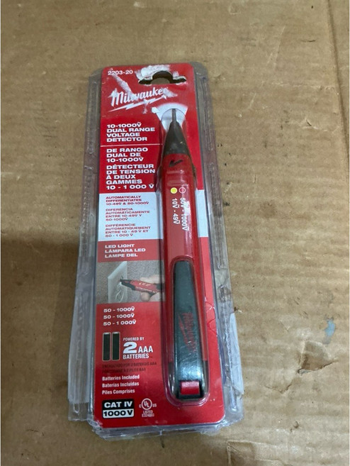 Milwaukee 2203 雙量程驗電筆 10-1000V, 1個