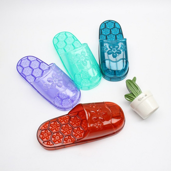 컬러 유광 막힘 욕실화 화장실실내화, 민트, 1개