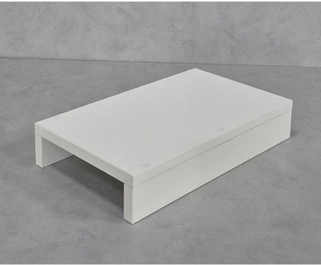 디귿 우드 선반 정수기 음식물분쇄기 음식물처리기 받침대, 화이트, 1개