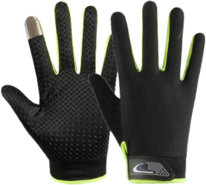 블룸온 사계절 논슬립 오토바이 배달 장갑 양손 세트, 블랙그린