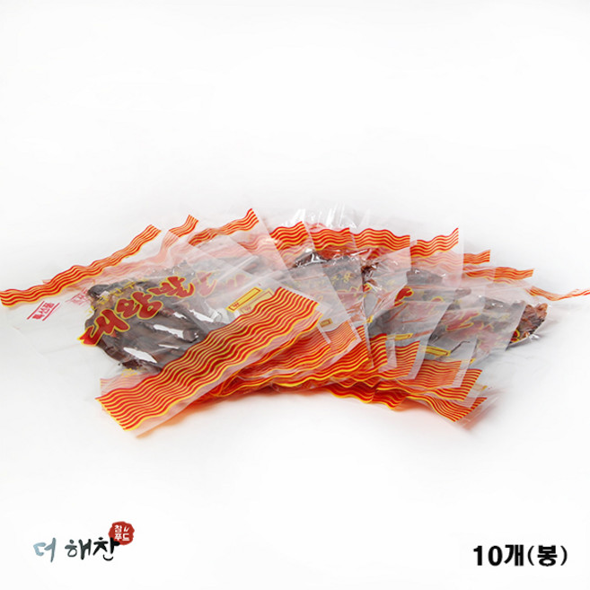 마른안주류 [더해찬] 대왕발35gx10개 가문어 망족 오징어다리 오징어발 (10봉), 35g, 10개