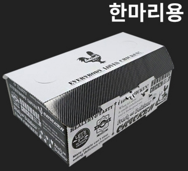 [박스] 한마리 일반 합지 치킨박스, 100개