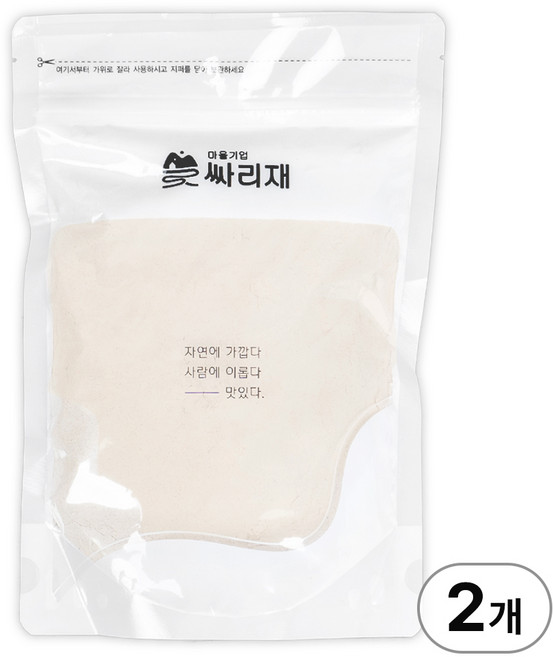 싸리재 [ 유기농 늘보리 선식 500g ] 아침 식사 대용 볶은 보리 미숫가루 쉐이크, 2개