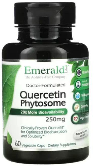 에메랄드 레보라토리스 퀘르세틴 파이토솜 250mg 베지 캡슐 60정 케르세틴 미국 해외, 기본, 1개, 2kg - 쿠팡