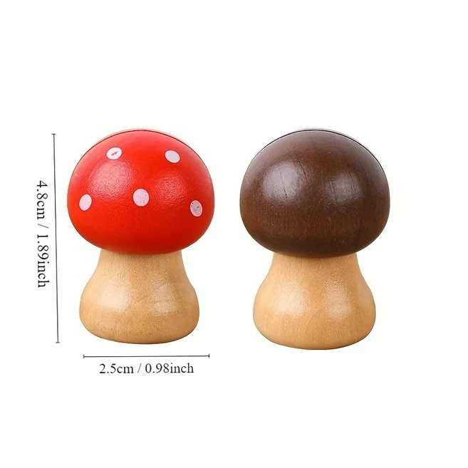 나무 버섯 메모 클립 사진 홀더 사무실 메시지 메모 홀더 귀여운 학교 책상 주최자, 1개, 01 red-2pc