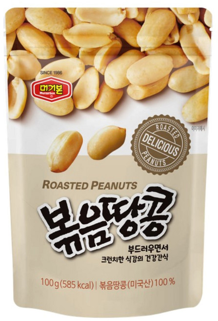 머거본 볶음땅콩, 100g, 6개