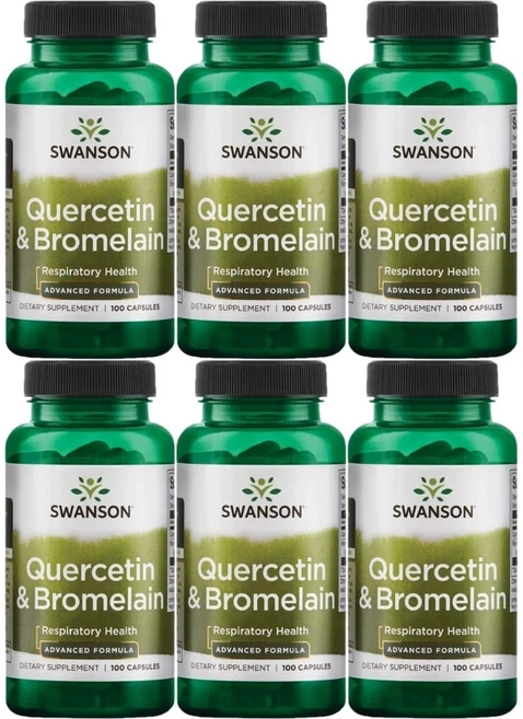 스완슨 퀘르세틴 브로멜라인, 6팩, 100정 - 쿠팡