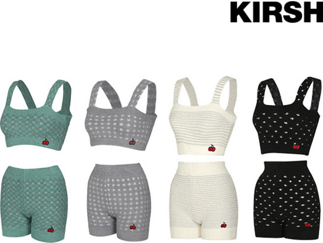 [클리어런스] 클리어런스 [키르시] 심리스 수면 브라탑&사각팬티 2종세트 택일