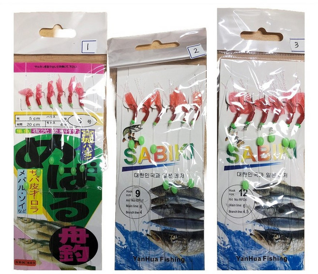 999피싱 6단 어피 카드채비 전어 고등어 볼락 낚시 바늘 6본, 1개