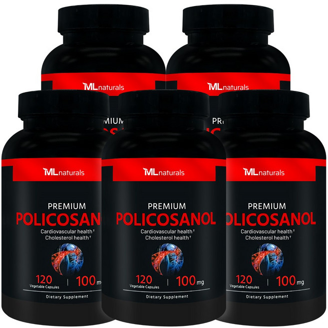 [미국빠른직구] 마이라이프 내추럴스 고함량 폴리코사놀 100mg (총지방족 99%/옥타코사놀 60%), 5개, 120정