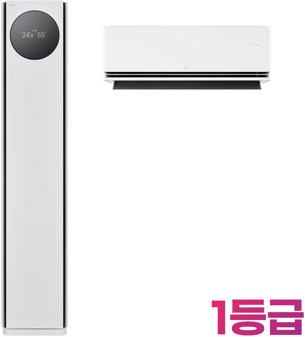 25+6평형 1등급/ FQ25GN9HE2/ LG 휘센 AI 오브제컬렉션 타워I 에어컨 2in1 (9시리즈)/색상 크림화이트/스탠드+벽걸이+실외기/멀티형 에어컨 2026년 출시/, 일반배관형, FQ25GN9HE2