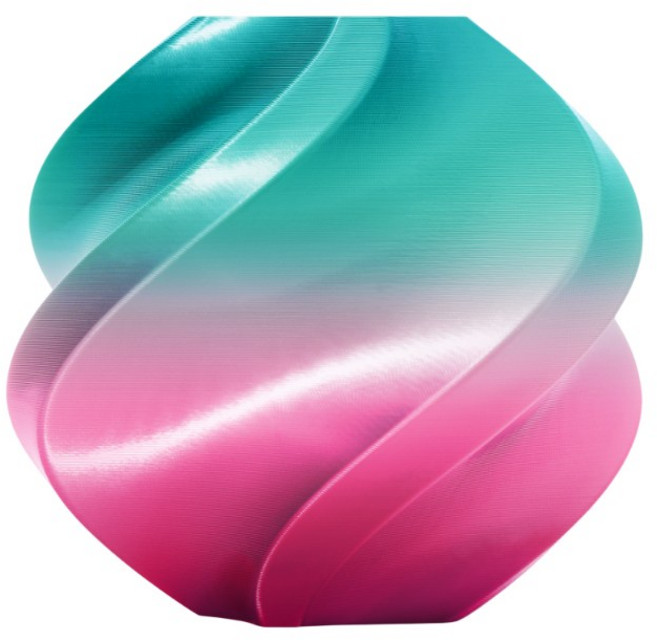 Bambu Lab PLA Silk 絲綢雙色 3D列印線材, 1個, 馬卡龍 SOUTH BEACH