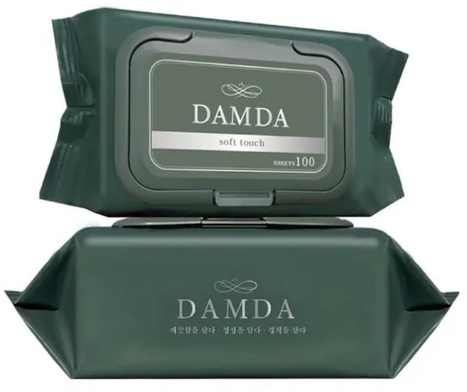 담다 대용량 캡형 물티슈 100매, 100매입, 1개