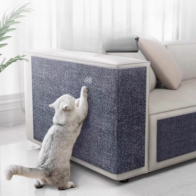 고양이 발톱 방지 스크래치 매트 가죽 패브릭 소파 보호대 잘라 붙이는 수리용 스티커 패드, 1개