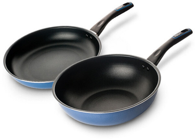 도루코 퓨어라이트 애쉬블루 궁중팬 30cm 2개 1+1 행사 중/코팅후라이팬/2종 프라이팬세트, 1세트