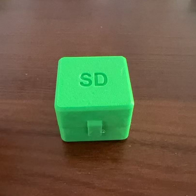 SD卡收納盒 TF卡 Micro SD 相機記憶卡盒 一體硬殼, 加厚綠色款,16張TF卡收納盒, 1個, 16張TF卡