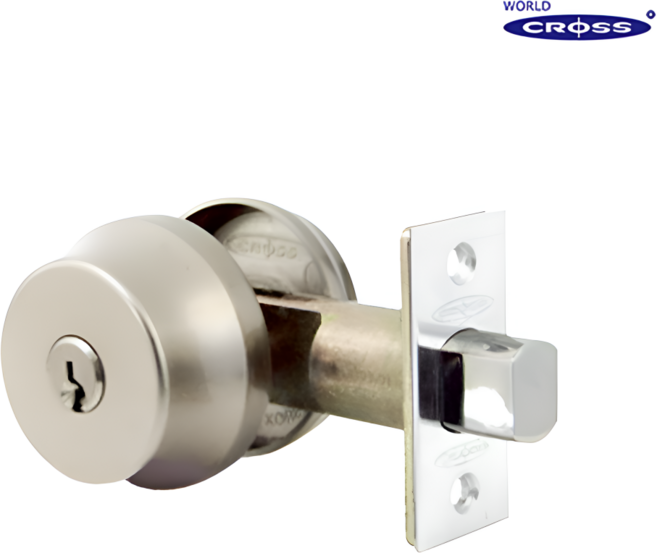 월드크로스 데드락 CD-101 데드볼트 목문 잠금장치 실버 도어키 보조키 도어락, 1개