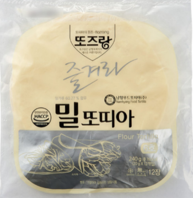 남향푸드 밀또띠아 6인치, 240g