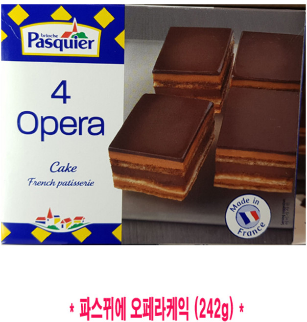코스트코 PASQUIER 파스키에 오페라 케익 242g 4조각 프랑스, 1개