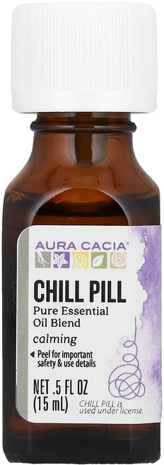 Aura Cacia 순수 에센셜 오일 혼합 칠리 필 15ml (0.5 fl oz) Cacia (아우라 카시아), 아우라 카시아 Aura Cacia 에센셜 오일 혼합 칠, 1개 - 쿠팡