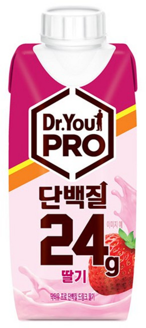 프로틴 음료 닥터유 프로 딸기, 24개, 250ml