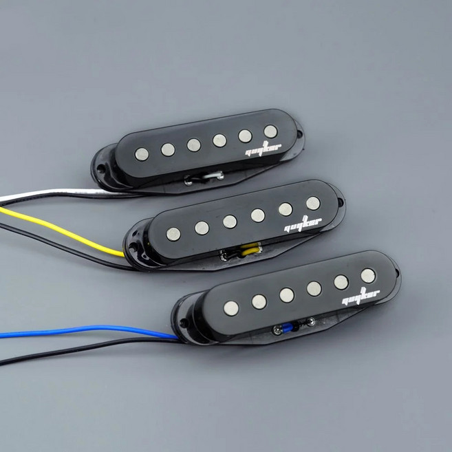 GUYKER Alnico V ST 기타용 일렉트릭 픽업 3 싱글 코일, 01 BK