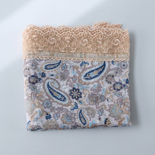 페이즐리 에티켓 손수건 턱받이 레이스 앞치마 스카프 휴대용 무릎덮개