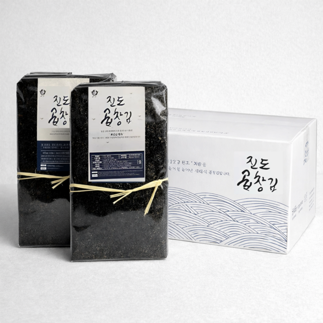 진도명품 최상급 원초 재래식 햇 프리미엄 곱창김 100매, 2개, 430g
