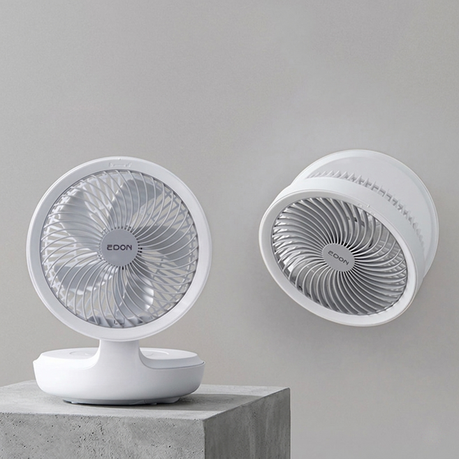 샤오미 edon 무선 선풍기 벽걸이 탁상용 2IN1 선풍기 리모컨버전, 화이트