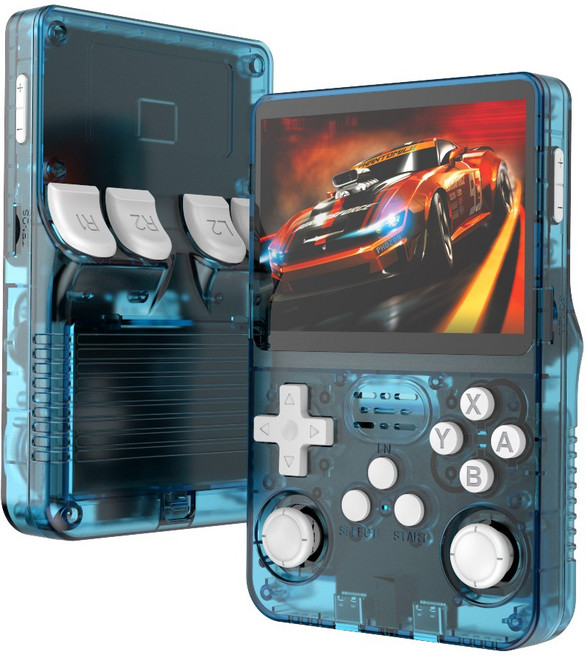 R36S 휴대용 레트로 게임기 3.5인치 공기계, R36S(블루)