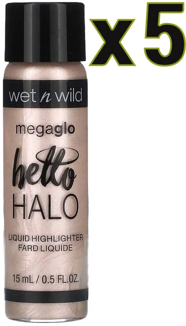 웻앤와일드 메가글로 헬로 헤일로 리퀴드 하이라이터 304A 헤일로 굿바이 15ml, 5개 - 쿠팡