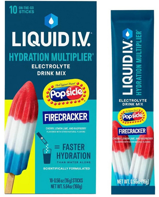 Liquid Iv 水合倍增飲 煙火風味 10入, 1個, 160g