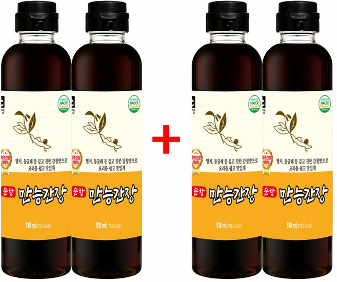 순창만능간장, 4개, 500ml