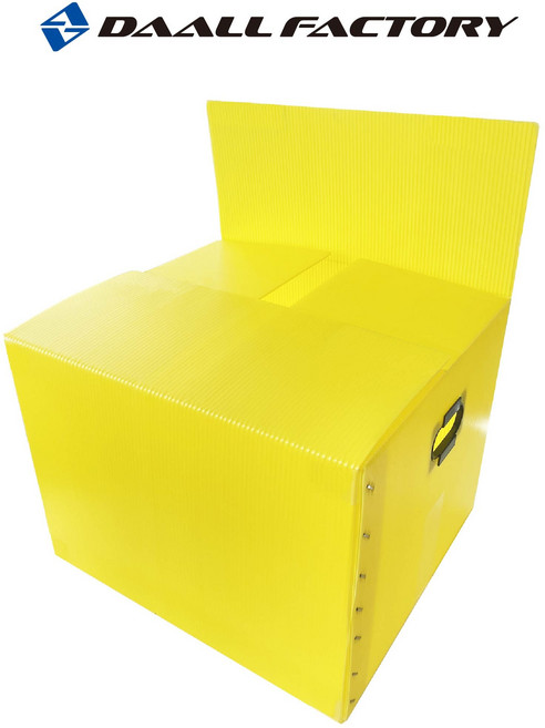 이사박스 5호 5개묶음 이사짐 이삿짐 이사용 플라스틱박스 수납정리함 단프라 포장박스, 노랑, 일반형 X 5개