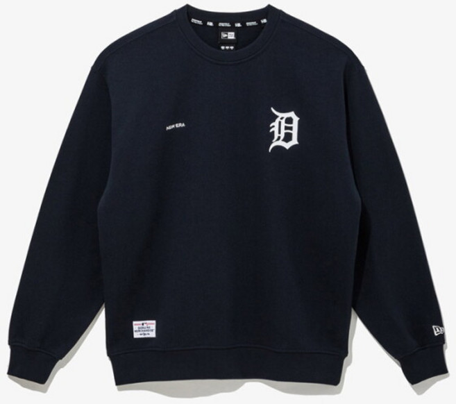 [뉴에라_] [뉴에라] MLB 디트로이트 타이거즈 팀 로고 맨투맨 14742019